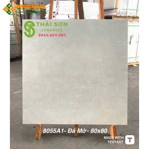 Gạch lát nền á mỹ 80x80 đá mờ màu xi măng nhạt