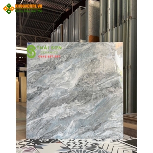 Gạch 80x80 bóng kiếng hà thanh lát nền xám xanh
