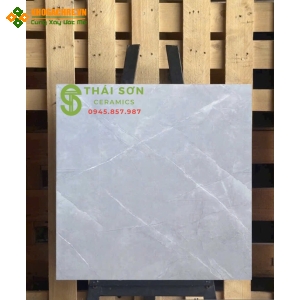 Gạch lát nền hà thanh 80x80 bóng kiếng màu xám ghi