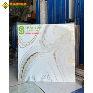 Gạch trung quốc 80x80 lát nền nhũ vàng siêu bóng 