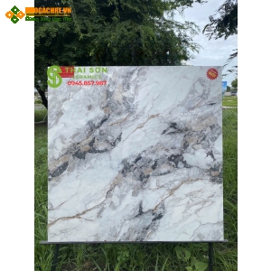 Gạch ốp lát bóng kiếng khắc kim 80x80 cao cấp