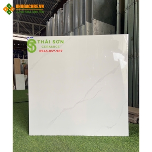 Gạch lát nền cmc 80x80 bóng kiếng trắng vân mây giá tốt