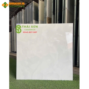 Gạch lát nền takao 80x80 bóng kính màu xám xanh đẹp