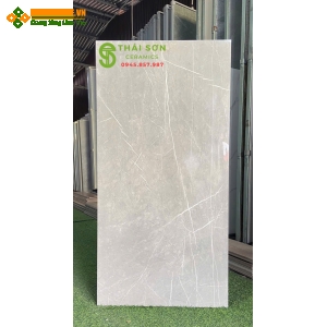 Gạch lát nền 60x120 màu xám vân trắng ấn độ 