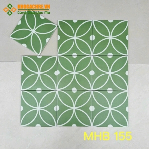 Gạch bông xanh 20x20 lót nền nhập khẩu
