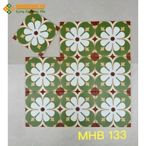 Gạch bông hoa xanh 20x20 lát nền 