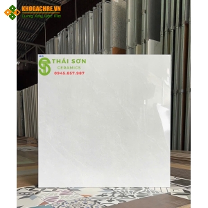 Gạch 80x80 bóng kiếng cmc lát nền tông màu xám vân mây