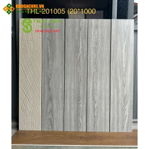 Gạch 20x100 giả gỗ trung quốc lát nền màu xám ghi 