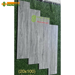 Gạch trung quốc 20x100 màu xám vân giả gỗ
