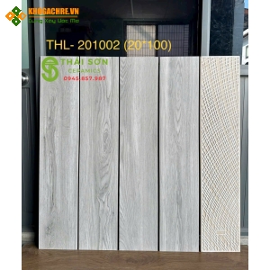 Gạch 20x100 giả gỗ trung quốc lát nền màu xám trắng