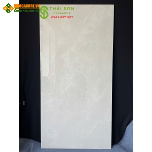 Gạch 80x160 bóng kiếng ấn độ tone màu vàng kem 