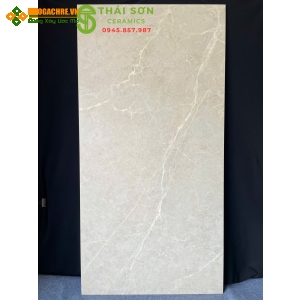 Gạch 80x160 ấn độ matt mờ màu vàng kem vân đá