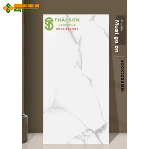 Gạch lát nền 60x120 ấn độ bóng kiếng màu trắng vân đá