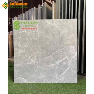 Gạch màu xám vân 1m2x1m2 đá bóng kiếng ấn độ