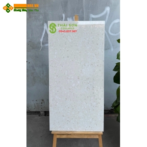 Gạch lát nền bóng kiếng 60x120 vân terrazzo giả đá