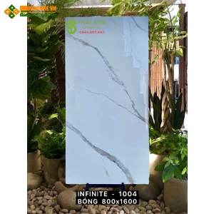 Gạch lát nền 80x160 vân trắng mây siêu bóng