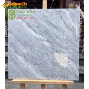 Gạch lát nền vicenza 80x80 bóng kiếng vân xám xanh
