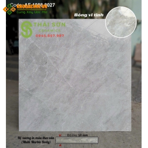 Gạch lát nền 80x80 apodio bóng vi tinh xám vân 8027