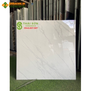 Gạch bóng kiếng 100x100 trắng vân 