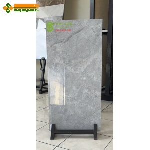 Gạch 40x80 trung quốc ốp tường bóng kiếng màu xám ghi