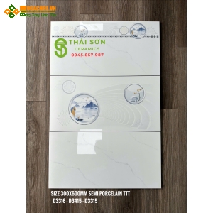 Gạch ốp 30x60 takao bóng kiếng trắng vân mây