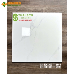 Gạch takao bóng kiếng 60x60 lát nền màu trắng vân mây