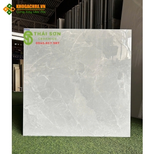 Gạch takao 80x80 bóng kiếng lát nền ghi xám marble