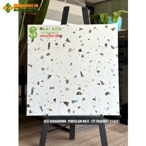 Gạch ốp lát terrazzo 60x60 đá mờ cao cấp