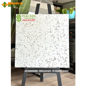 Gạch lót sàn terrazzo 60x60 đá mờ giá rẻ