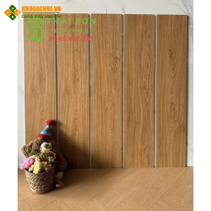 Gạch vân gỗ đỏ trung quốc 20x100 lát nền phòng thờ