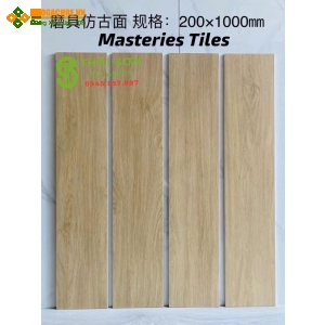 Gạch trung quốc 20x100 matt mờ vân gỗ 