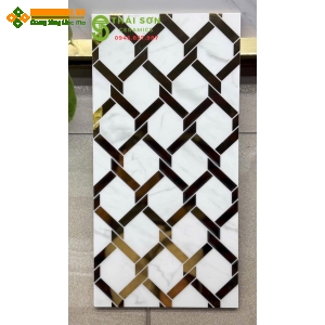 Gạch 30x60 ốp tường  trắng ánh vàng nhập khẩu