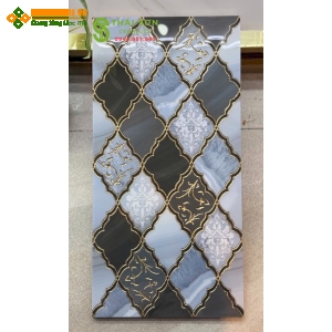 Gạch điểm khắc kim vàng 30x60 trung quốc ốp tường