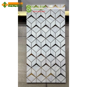 Gạch 30x60 điểm ốp vách cầu thang trang trí đẹp
