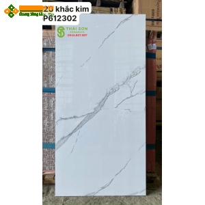 Gạch trung quốc 60x120 khắc kim vân trắng cao cấp 