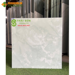 Gạch lát nền màu xanh ngọc 80x80 vitto bóng kiếng