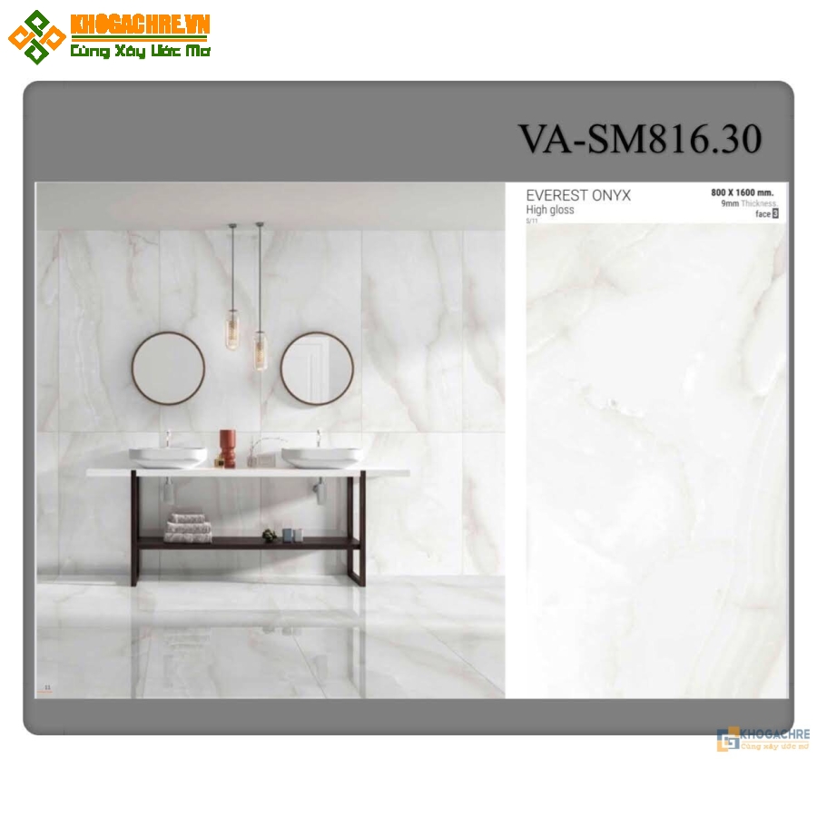 GẠCH ỐP TƯỜNG 80×160 MÀU XANH GIÁ TỐT TẠI BÌNH PHƯỚC