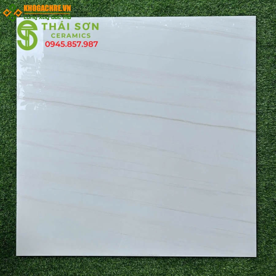 Gạch lát nền ấn độ 100x100 màu trắng vân