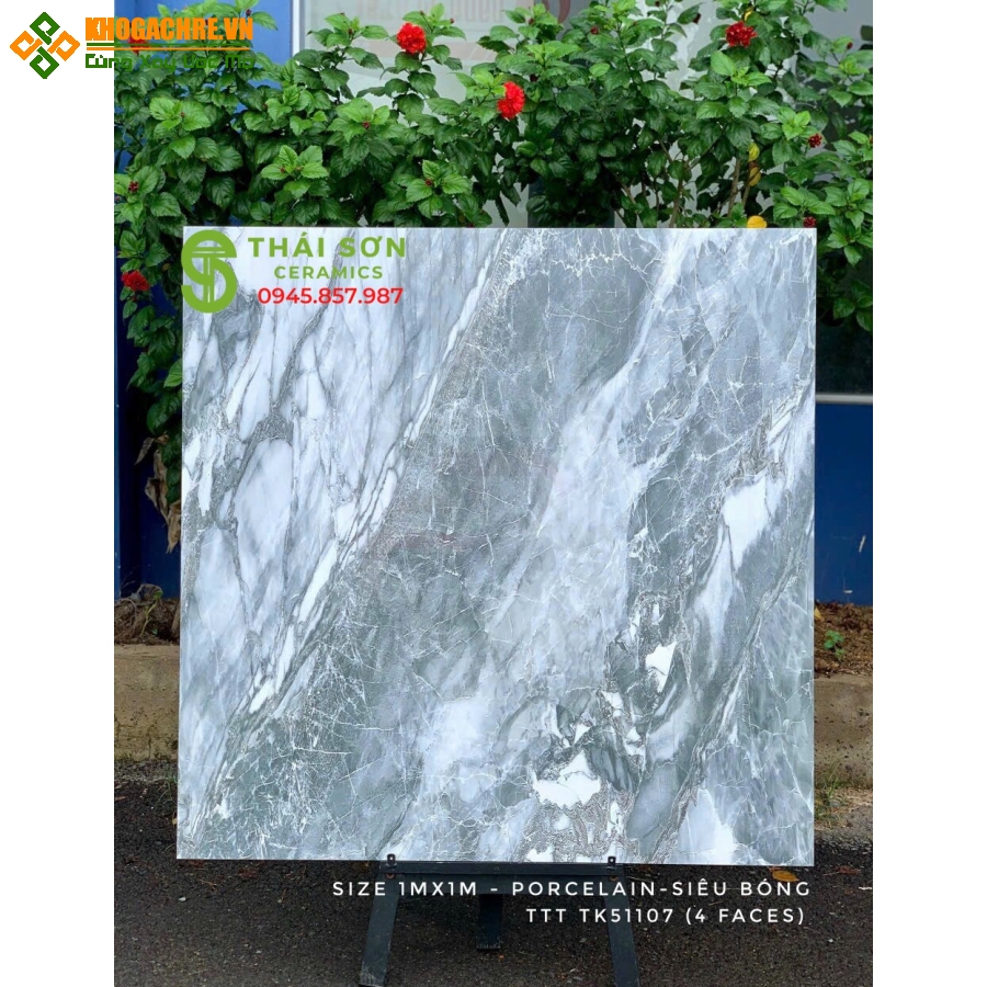 Gạch lát nền 100x100 đá bóng kiếng vân đá đẹp giá tốt