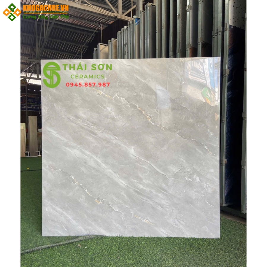 Gạch bóng kiếng tasa 100x100 lát nền màu xám đẹp