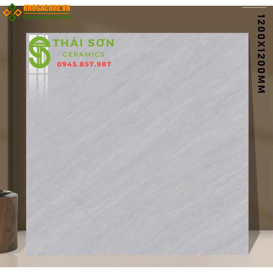 Gạch lát nền 120x120 ấn độ màu xám bóng kiếng cao cấp