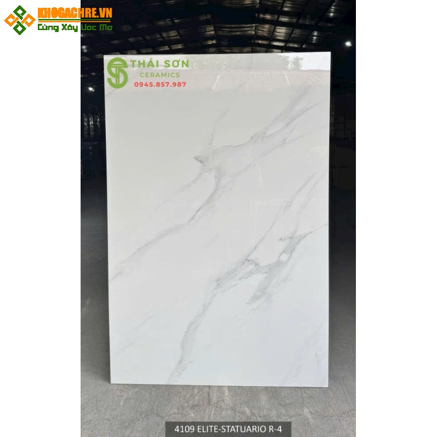 Gạch 120x180 lát nền bóng kính ấn độ trắng vân mây
