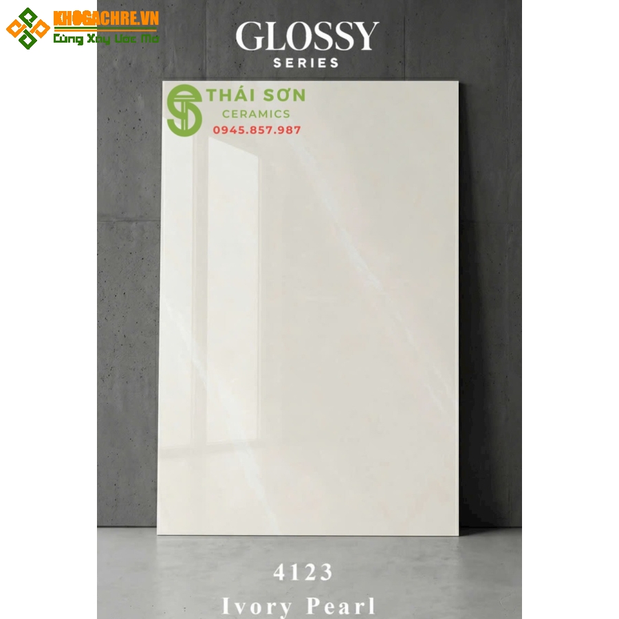 Gạch 120x180 lát nền bóng kiếng ấn độ Ivory Pearl