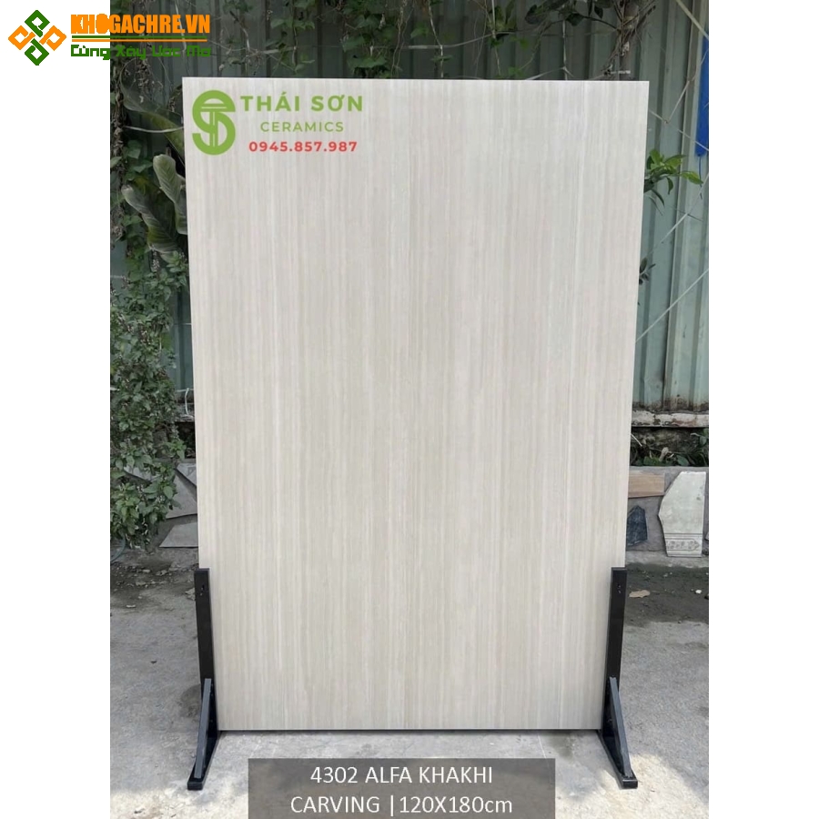 Gạch 120x180 lát nền matt caving tông màu kem đá travertine