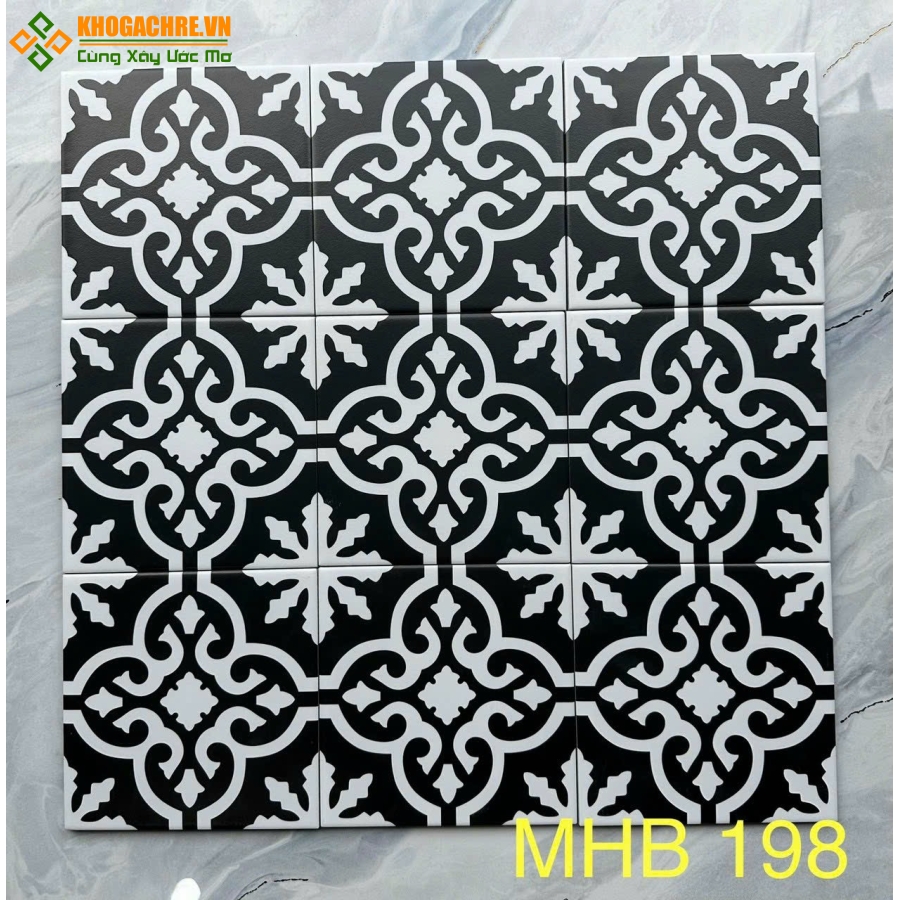 Gạch 20x20 bông trung quốc lót thảm đẹp