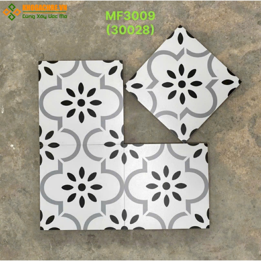 Gạch bông 30x30 trung quốc lót nền nhà bếp 