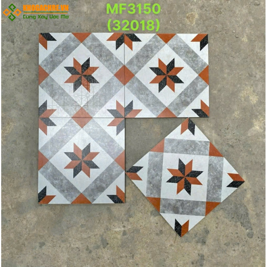 Gạch bông cổ trung quốc 30x30 matt mờ ốp lát đẹp