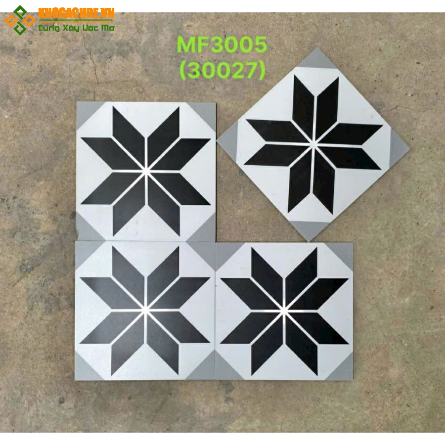 Gạch bông ốp nền nhà tắm 30x30 trung quốc cao cấp