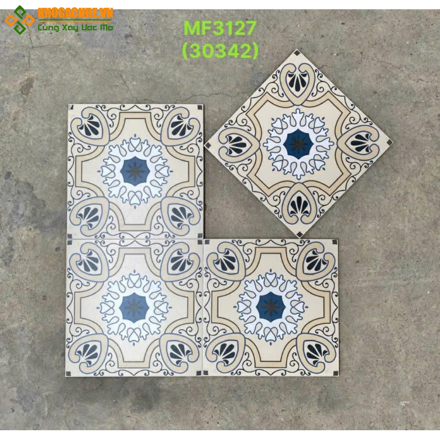 Gạch bông cổ 30x30 trung quốc lát nền phòng thờ đẹp