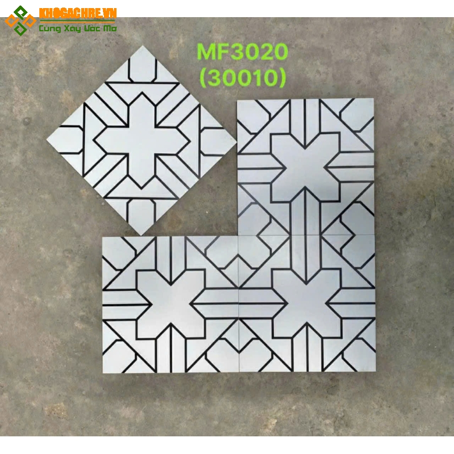 Gạch bông cổ lát nền phòng khách 30x30 trung quốc